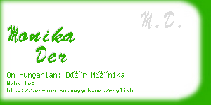 monika der business card